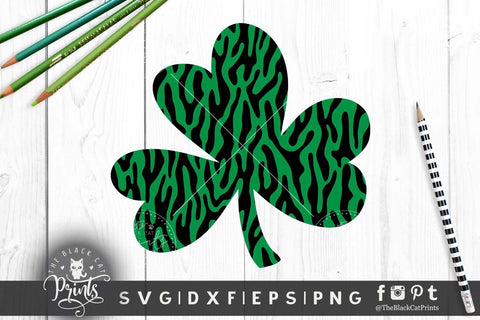 Shamrock Clover Clipart | St. Patrick's day cut files SVG TheBlackCatPrints 