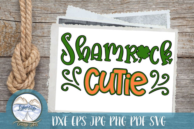 Shamrock Cutie St Patrick's Day Design SVG Lakeside Cottage Arts 