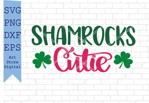 Shamrock Cutie Svg, St Patrick’s Day Svg Png, Dxf, Eps Cut Files SVG Artstoredigital 
