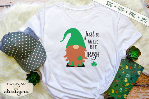 Shamrock Gnome - Wee Bit Irish - St.Patrick - SVG SVG Ewe-N-Me Designs 