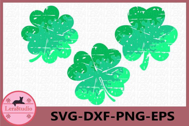 Shamrock Grunge SVG SVG Lerastudio 