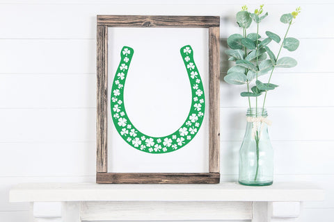 Shamrock Horseshoe SVG SVG B Renee Design 