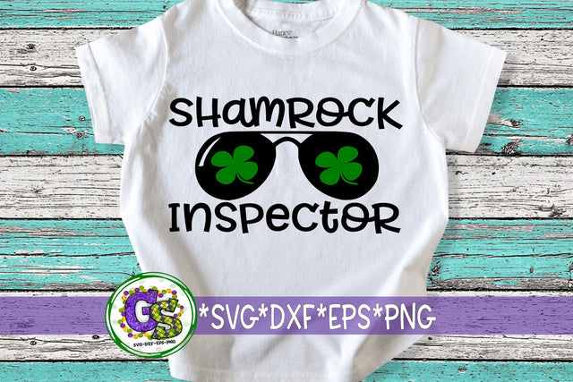 Shamrock Inspector SVG DXF EPS PNG-St. Patrick's Day SVG SVG Greedy Stitches 