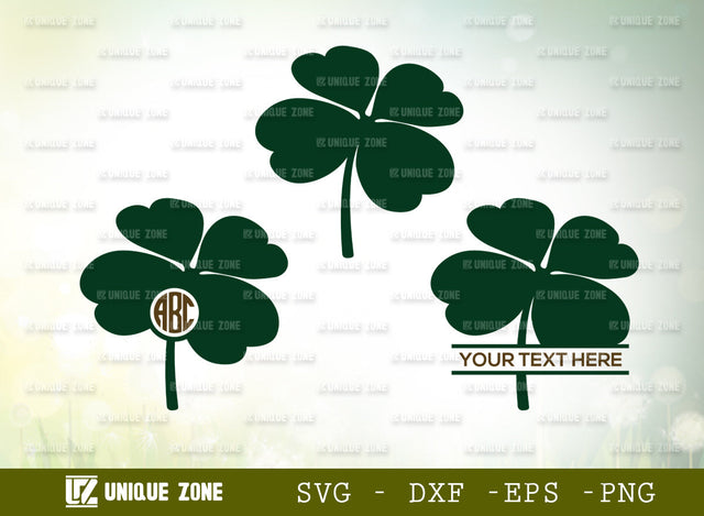 Shamrock Leaf SVG Cut File, Leaf Svg, Shamrock Svg, Clover Svg, Trefoil Svg, Four Leaf Svg, Shamrock Leaf Silhouette, SVG Unique Zone 