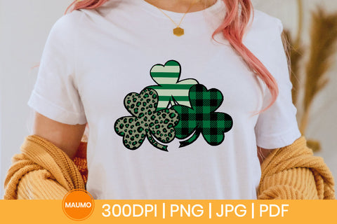 Shamrock leaves, St Patrick's day sublimation SVG Maumo Designs 