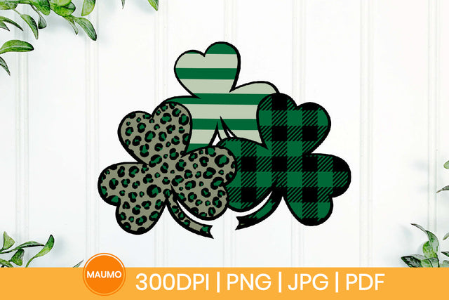 Shamrock leaves, St Patrick's day sublimation SVG Maumo Designs 