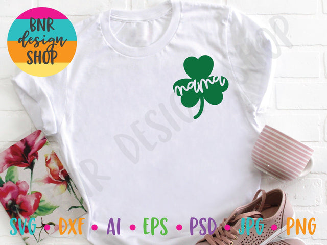 Shamrock Mama SVG for St Patrick's Day SVG BNRDesignShop 