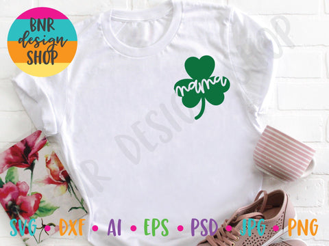 Shamrock Mama SVG for St Patrick's Day SVG BNRDesignShop 