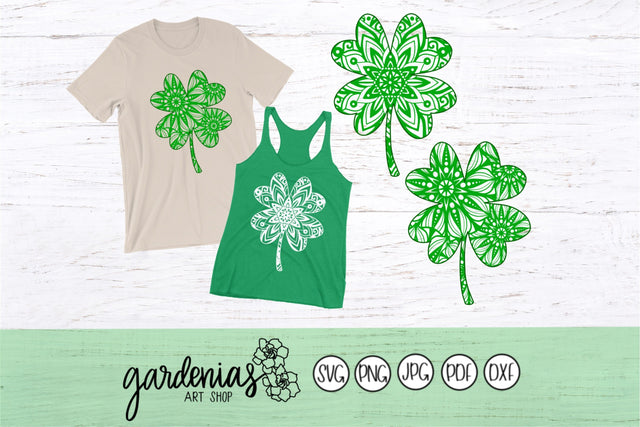 Shamrock Mandala Simple SVG Gardenias Art Shop 