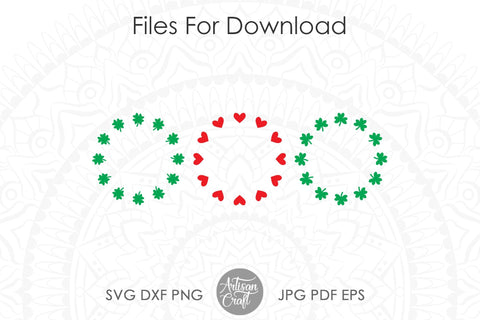 Shamrock monogram SVG, St Patrick's day SVG Artisan Craft SVG 