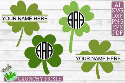 Shamrock Monograms Mini SVG Bundle SVG Crunchy Pickle 