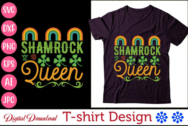 Shamrock Queen SVG Newmockups 