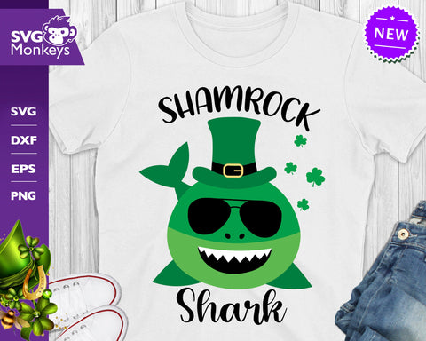 Shamrock Shark Svg, St. Patrick's Day Svg SVG SvgMonkeys 