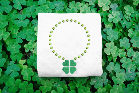 Shamrock St. Patrick's Day Monogram Frame Embroidery Embroidery/Applique DESIGNS Designed by Geeks 