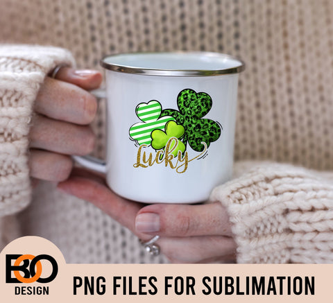 Shamrock St Patricks Day Sublimation Design Download, Shamrock St Patricks Day PNG, Clover, Leopard Plaid Shamrock, Lucky PNG, Irish PNG Sublimation BOO-design 