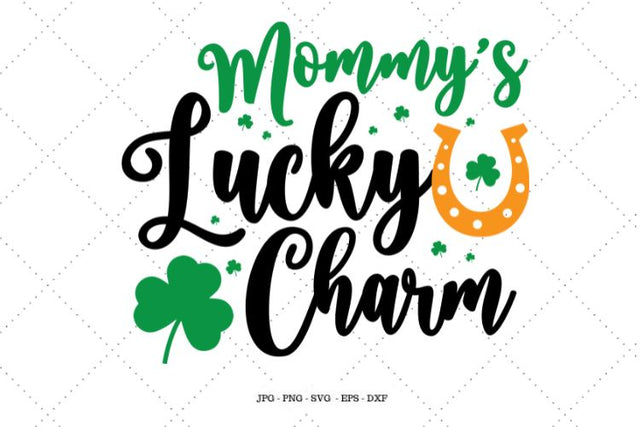 Shamrock Svg, Irish Svg, Lucky Charm Svg, Clover Lucky, Mom and Baby Svg, New Mom Gifts SVG SVG Digital Designer 