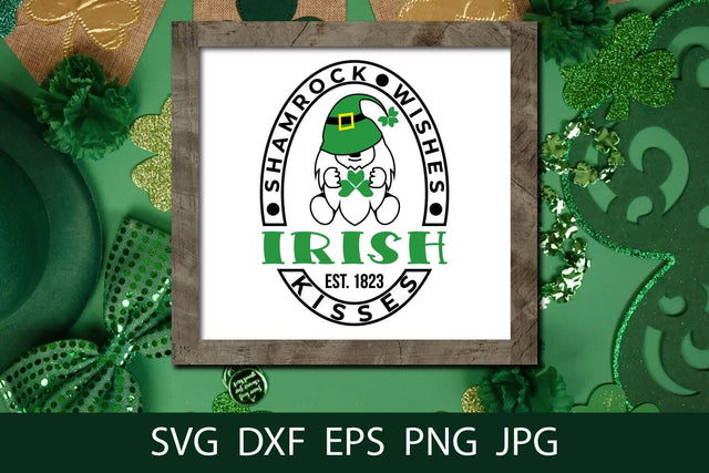 Shamrock Wishes Irish Kisses SVG Free For Commercial Use SVG Sintegra 