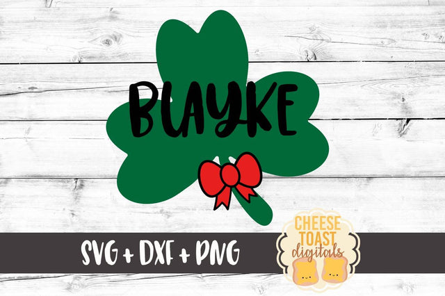 Shamrock With Bow SVG Cheese Toast Digitals 