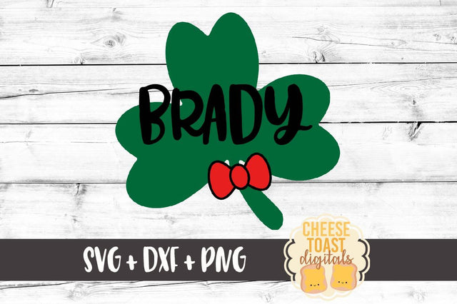 Shamrock With Bow Tie SVG Cheese Toast Digitals 
