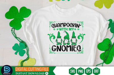 Shamrockin’ with my gnomies SVG SVG DESIGNISTIC 