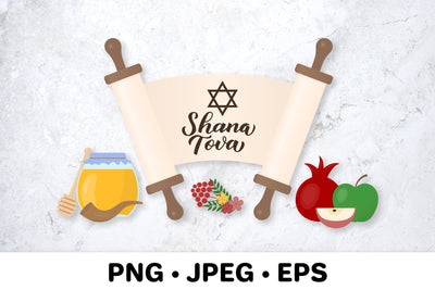 Shana Tova sublimation design. Jewish holiday Rosh Hashanah Sublimation LaBelezoka 