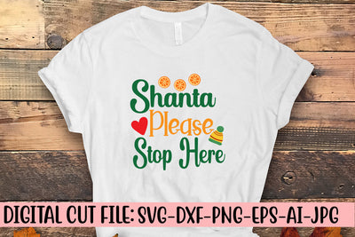 Shanta Please Stop Here SVG Cut File SVG Syaman 