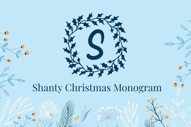 Shanty Christmas Monogram Font Attype studio 