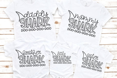 Shark Family Bundle SVG Morgan Day Designs