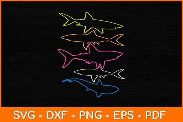 Shark Retro Style Vintage Svg Design SVG artprintfile 
