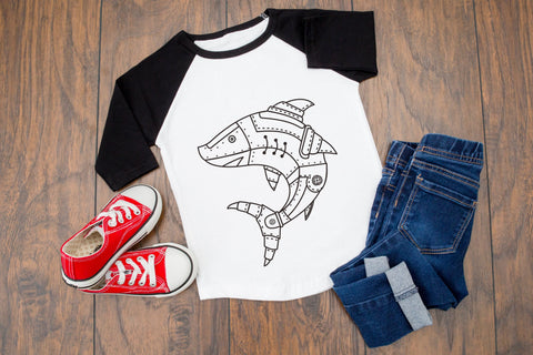 Shark Steampunk style SVG T-shirt Design SVG Aisyah 