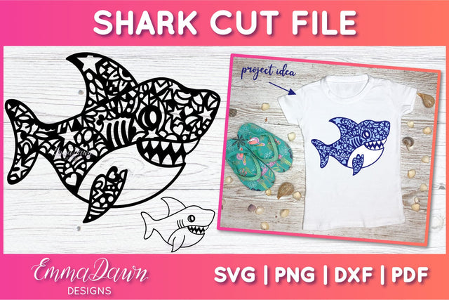 Shark SVG SVG Emma Dawn Designs 