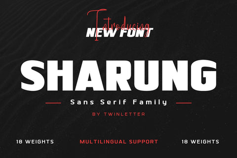 Sharung Font twinletter 