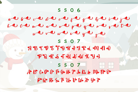 Shasha Christmas Font Letterena Studios 