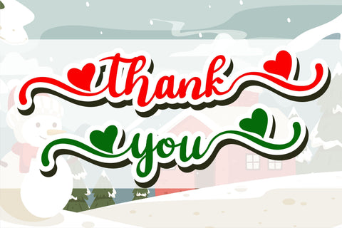 Shasha Christmas Font Letterena Studios 