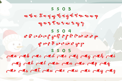 Shasha Christmas Font Letterena Studios 