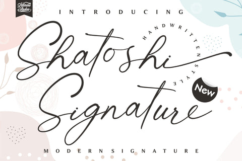 Shatoshi Signature Font Letterena Studios 