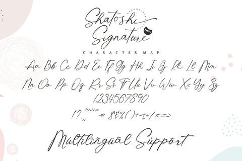 Shatoshi Signature Font Letterena Studios 