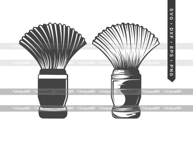 Shaving Brush SVG Cut File | Barber Brush Svg | Shaving Brush Icon Svg | Wahl Neck Brush Svg | Shave Brush Svg | Shaving Brush Silhouette | Dxf | Eps | Png | Cut File SVG ETC Craft 