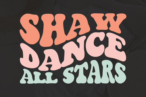 Shaw Dance All Stars svg, wavy style svg, EPS PNG Cricut Instant Download SVG Fauz 