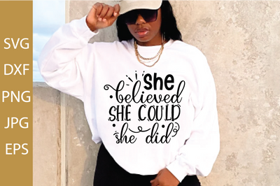 she believed she could she did SVG md faruk hossain 