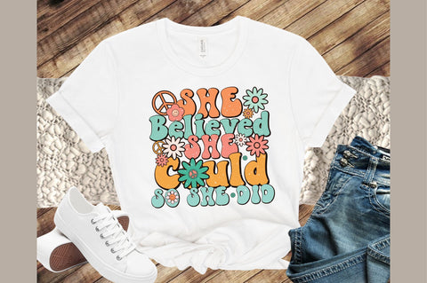 She Believed She Could So She Did PNG Sublimation designartist 