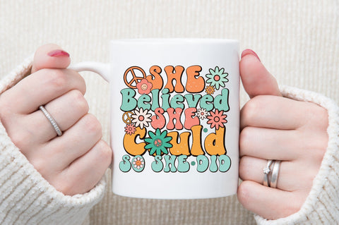 She Believed She Could So She Did PNG Sublimation designartist 