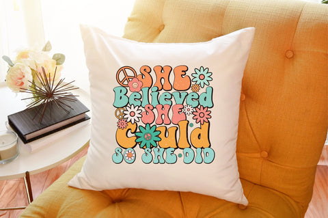 She Believed She Could So She Did PNG Sublimation designartist 