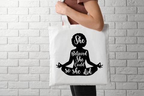 She believed she could so she did SVG SVG DESIGNISTIC 