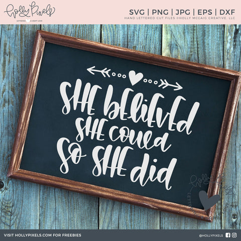 She Believed She Could | Women SVG | Womens March SVG So Fontsy Design Shop 