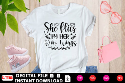 She Flies by Her Own Wings SVG Shahin alam 