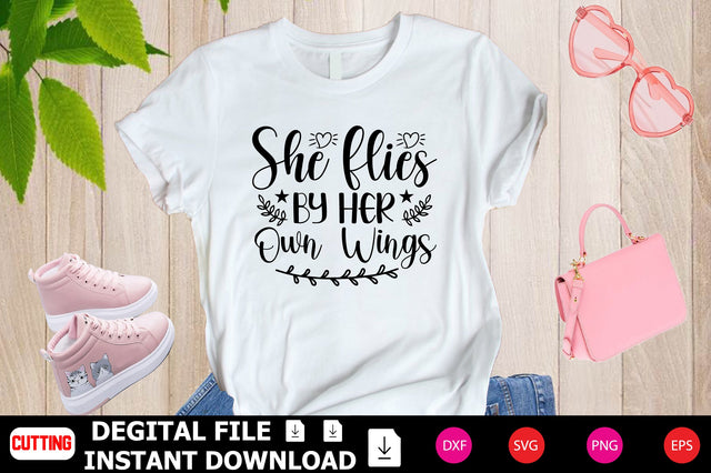 She Flies by Her Own Wings SVG Shahin alam 