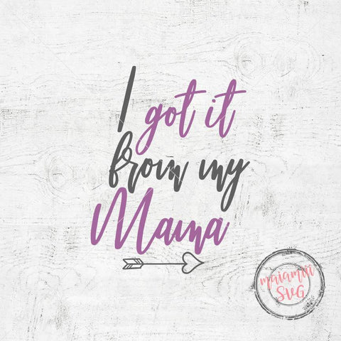 She Got It From Me, I Got It From My Mama, Mom Life svg, Mom Girl svg, Funny svg, Mom and Baby Shirt svg, Cut File SVG MaiamiiiSVG 
