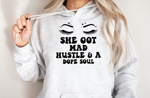 She Got Mad Hustle And A Dope Soul Svg, Empowered Women, Girl Boss Svg, Hustle Svg, Downloadable Cut File, Cricut Svg File, Png, DXF File SVG MD mominul islam 