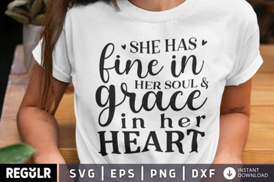 She has fine in her soul SVG SVG Regulrcrative 